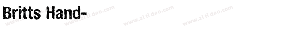 Britts Hand字体转换